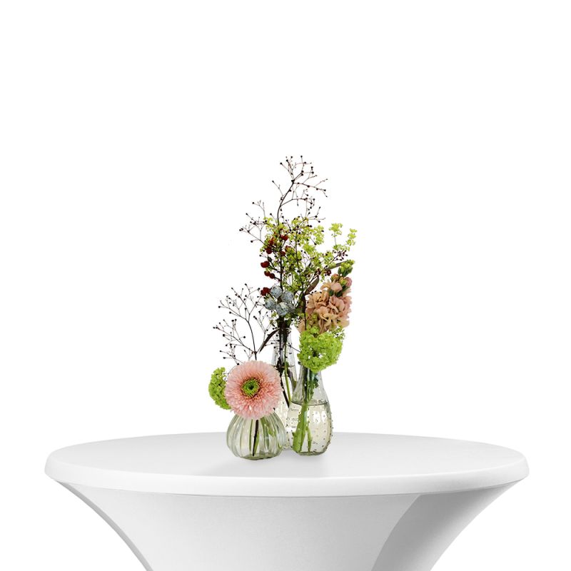 Tafel bloemdecoratie trio